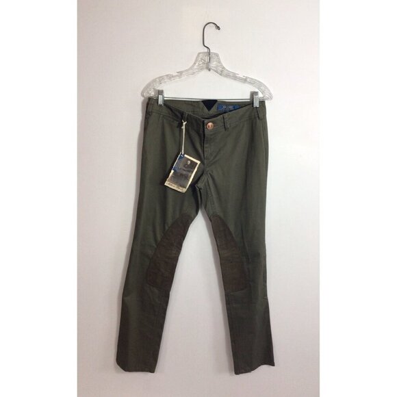 Anthropologie Millard Fillmore Pants Equestrian Suede Patch Womens 28 - Picture 1 of 9